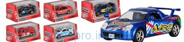 Машинка KT 5072 W (24шт) металл,инер-я,12см,1:32-1:36,рез.колеса,отк.двер,6видов,в кор-ке,16-7,5-8см