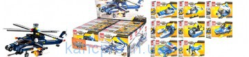 Конструктор Qman 1801 (128шт) полиция,транспорт,от45дет,в кор-ке, 8шт(видов) в дисплее, 27-20-9см