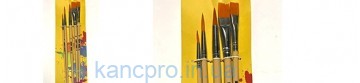 Набор кистей нейлон АВ-5 ТМ"Peppy Pinto" 5шт (3кругл.5плоск)