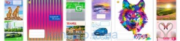 Тетрадь 96л # Твердая ТЕ01788 МИКС3  Тетрада