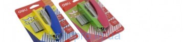Степлер Deli 0246Е мiкс №10 12ар пласт кольоровий