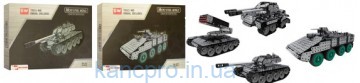 Конструктор SW-034-5-6-7 (12шт) металл, танк, от 797дет, 4вида, в кор-ке, 36,5-23-4см
