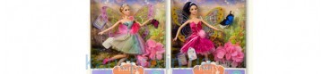 Кукла "Фея" "Emily"7954/QJ080A/QJ080C (48шт/2) 2 вида,с аксессуарами, шарнир,в кор.33*28*6см