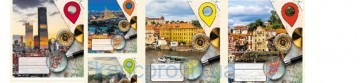 Тетрадь 18л # Твердая ТЕ51215 МІСТО Тетрада