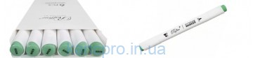 Скетч-маркер двухсторонний Marco Raffine 7800-6CB/326G Jape green (уп 6)