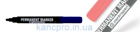Маркер CENTROPEN клин синий (8576)