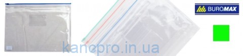 Папка-конверт A4 на молнии зеленый BM3946-04