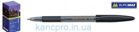 Ручка шар. BM.8100-02 черн с грипом 0,7мм