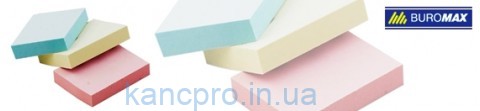 Стикер 38x 51мм 100л ассорти цв.пастель BM.2310-99 (УП.12ШТ!!)
