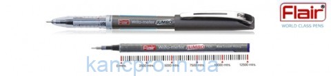 Ручка шар. " Writo-meter Jumbo 12,5км" Flair 871синяя (12шт)