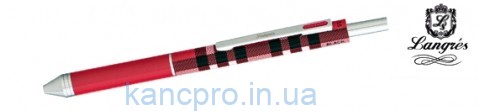 Ручка шар. "Scotland" 4 в 1в подар.футляре,розовый. LS.405001-10