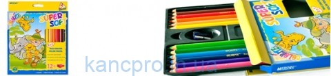 Карандаши цветные  12цв. Marco "Colorite Jumbo" №1650-12CB(Восковый)