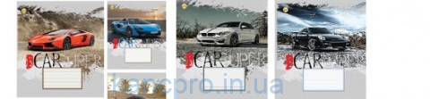 Тетрадь 24л # Твердая ТЕ21301 АВТО  Тетрада
