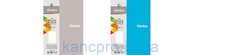 Колледж-блок на спирали "Genius" A4   80л  белый блок "Genius" пластик ЛИНИЯ   A4-080-6803L