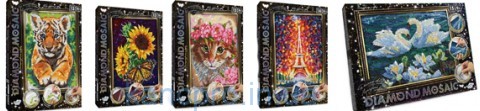 Набор для творчеств Мозаика( DIAMOND MOSAIC) 300*200 малая  NEW Danko Toys (DM-03!!)