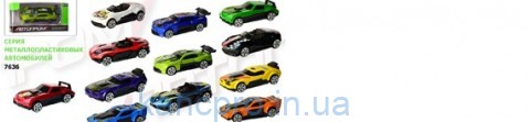 Машина мет. АВТОПРОМ арт. 7636 (288шт/2) 1: 64, 6 видів, короб. 8*5*5см
