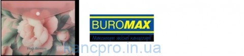 Папка-конверт A5 на кнопке ARABESKI  розовая BM.3919-10