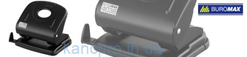 Дырокол металлический 30л Buromax  4038 -01 черный