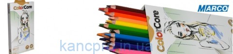 Карандаши цветные  24цв. Marco "ColorCore Девушка" №3130-24СВ