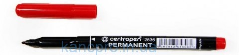 Маркер CENTROPEN 1мм крас (2536)