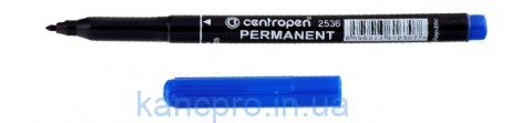 Маркер CENTROPEN 1мм син (2536)