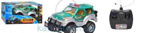 Джип QX 332 (12шт) Вихрь, р/у, аккум, 28см, скорость до 10 км/ч, 3цвета, в кор-ке, 37-19-16,5см