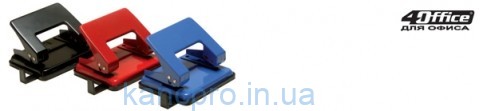 дырокол метал., 8см, 15л, цв. в ас-те, 4-301, 4OFFICE