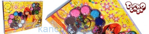 Набор для творчества-12модных украшений из бисера и макраме  Danko Toys ( БФ-01)