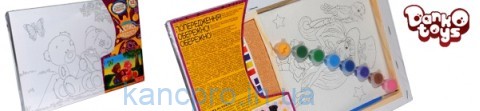 Набор для творчества  Роспись на Холсте 21*31-10 видов Danko Toys (М-РХ/РХ-01/04)