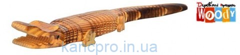 Деревянная игрушка Крокодил MD 0403 (100шт) 38 см