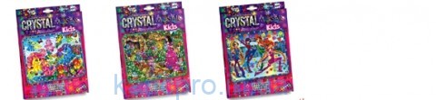 Набор для творчества "CRYSTAL MOSAIC. KIDS" самокл. кристаллы Danko Toys (CRMk)