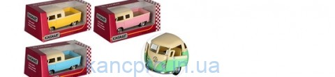Машинка KT5387WY (24шт) металл, инер-я, 1:34, 13см, откр.дв, рез.колеса,4цвета,в кор-ке, 16-7-8см