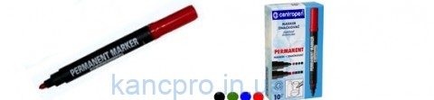 Маркер CENTROPEN толст. круглый красн (8566)