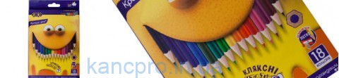 Карандаши цветные 18цв   ZB.2425 SMART