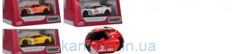 Машинка KT 5397 W (24шт) металл, инер-я, 12см, открыв. двери, 4цвета, в кор-ке,16-8-7,5см
