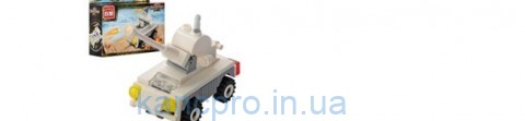 Конструктор BRICK 1221 (128шт) военная машина, 53дет, в кор-ке, 12,5-13-4,5см
