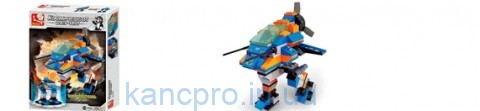 Конструктор SLUBAN M38-B7600 (48шт) космическая серия, трансформер, 126дет, в кор-ке,26-19-4,5см