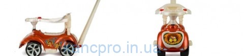 Каталка ЛАПКА з ручко. коричнев  809 (Орион)