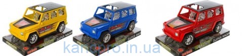 Джип 0178 (144шт) инер-й, 18см, , в слюде, 20-10,5-11см
