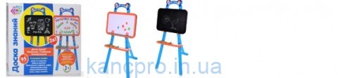 Мольберт 0703 UK (12шт двухстор,доска45-31см,буквы,цифры,мел,губка,марк,в кор-ке,45,5-40,5-5,5см