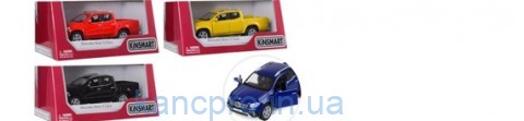 Машинка KT5410W (24шт) металл, инер-я,12,5см,1:42,откр.дв/багажн,рез.колеса,4цвета,в кор-ке,16-7-8см