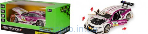 Машина метал. 7855 (68355D)  (48шт/2) "АВТОПРОМ",1:32 BMW M3 DTM  свет,звук,в коробке 18*9*9см