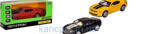 Машина метал. 68335 (7952) (48шт/2) "АВТОПРОМ",1:32 Chevrolet  Camaro  SS, 3 цвета,  свет,звук,в кор