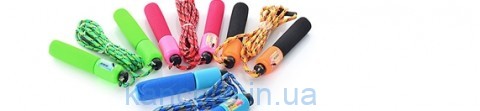 Скакалка MS 0345 (144шт) 280см, веревка нейлон, счетчик, мягкие ручки, 4 цвета, в кульке, 14-25см