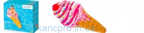 Матрас 58762 (6шт) Мороженое, 224-107см, 114см, ремкомплект, в кор-ке,