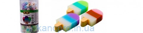 Ластик ПРЯМОУГ. ICE CREAM   ZiBi  26*57*13mm     ZB.5423