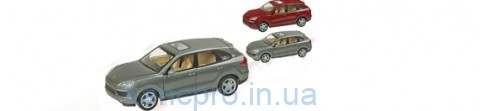 Машина металл 68241A (12шт/2) "АВТОПРОМ",1:24 "Porsche Cayenne S" 2 цвета, батар.,свет,звук,откр.две