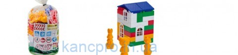 Конструктор детский ЛИДЕР 1 (50дет) пакет пвх 1-219 (Colorplast)