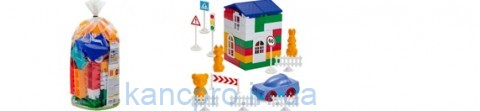 Конструктор детский ЛИДЕР 2 (80дет) пакет пвх 1-220 (Colorplast)