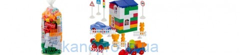 Конструктор детский ЛИДЕР 4 (150дет) пакет пвх 1-053 (Colorplast)